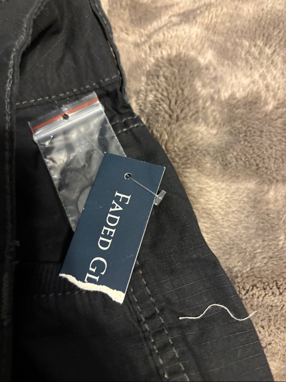 Faded Glory Womens’s  Black Drawstring  Capri Cargo Pants size 14 NWT - Picture 3 of 6